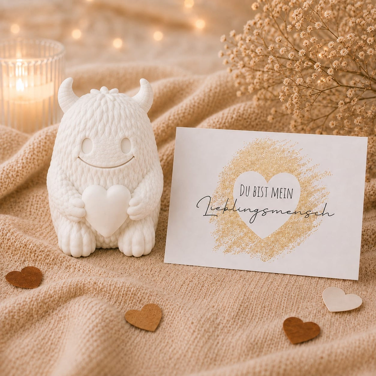 Geschenk für Verliebte - Lucky mit Herz